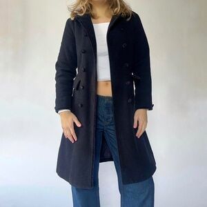 Wool Peacoat Navy London Fog Size 10